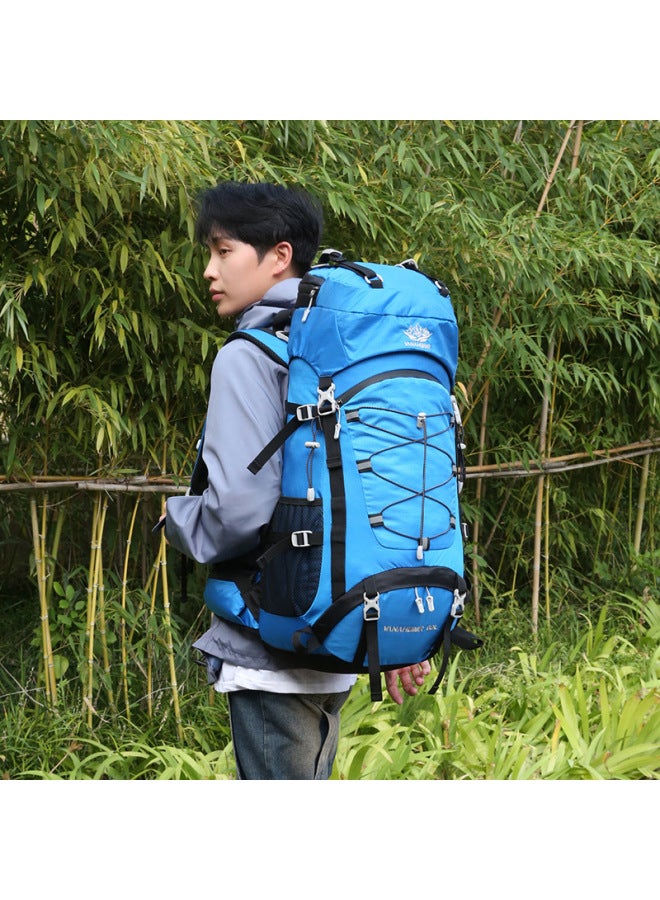 Outdoor Sports Mountaineering Bag 60 Liters Large Capacity 2023 Autumn Backpack Hiking Camping Travel Backpack-Color:Dark Green-Capacity:60L - Image 3